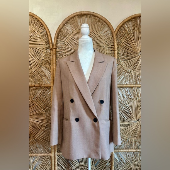 Rebecca Taylor Jackets & Blazers - Rebecca Taylor Wool Herringbone Double Breast Blazer